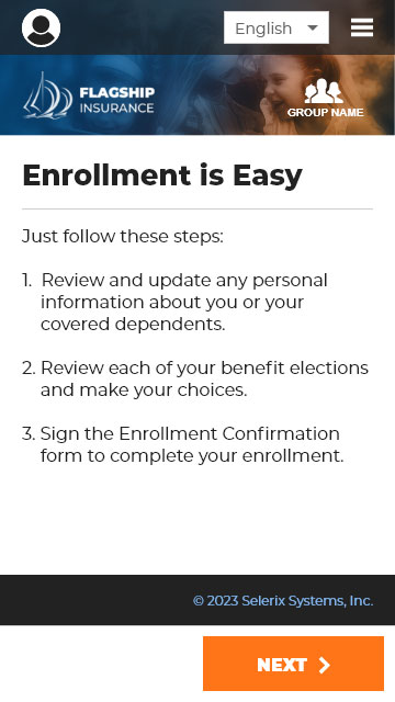 Screenshot - New Mobile Enrollment